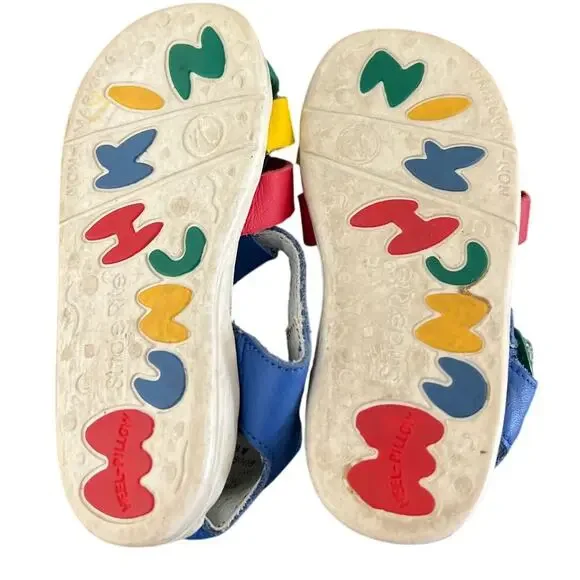 Vintage Munchkin Colorblock Multicolor Sandals Size 8 Women's - Picture 5 of 6